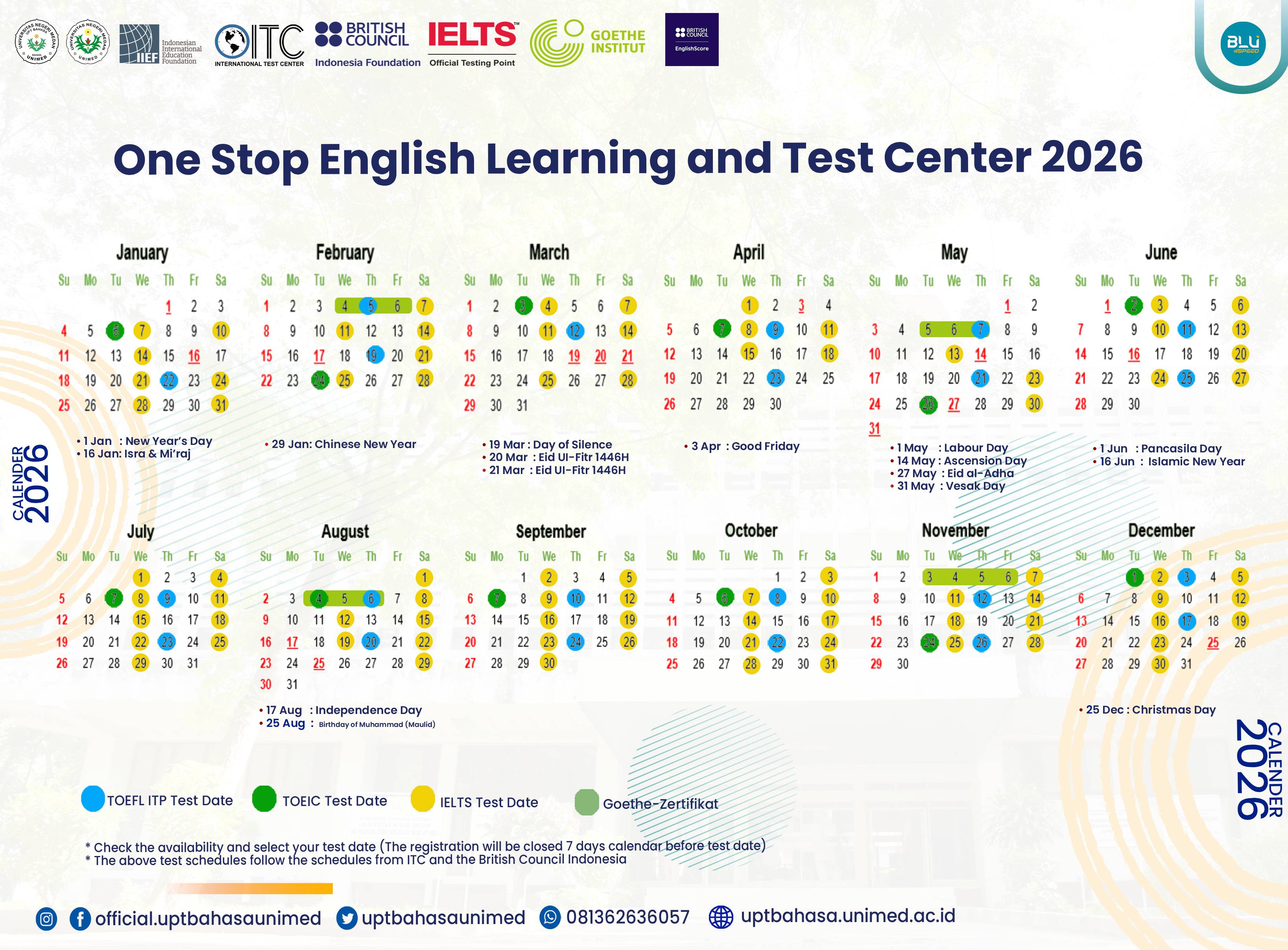 TOEFL ITP Mahaisiswa/Alumni/Civitas Unimed